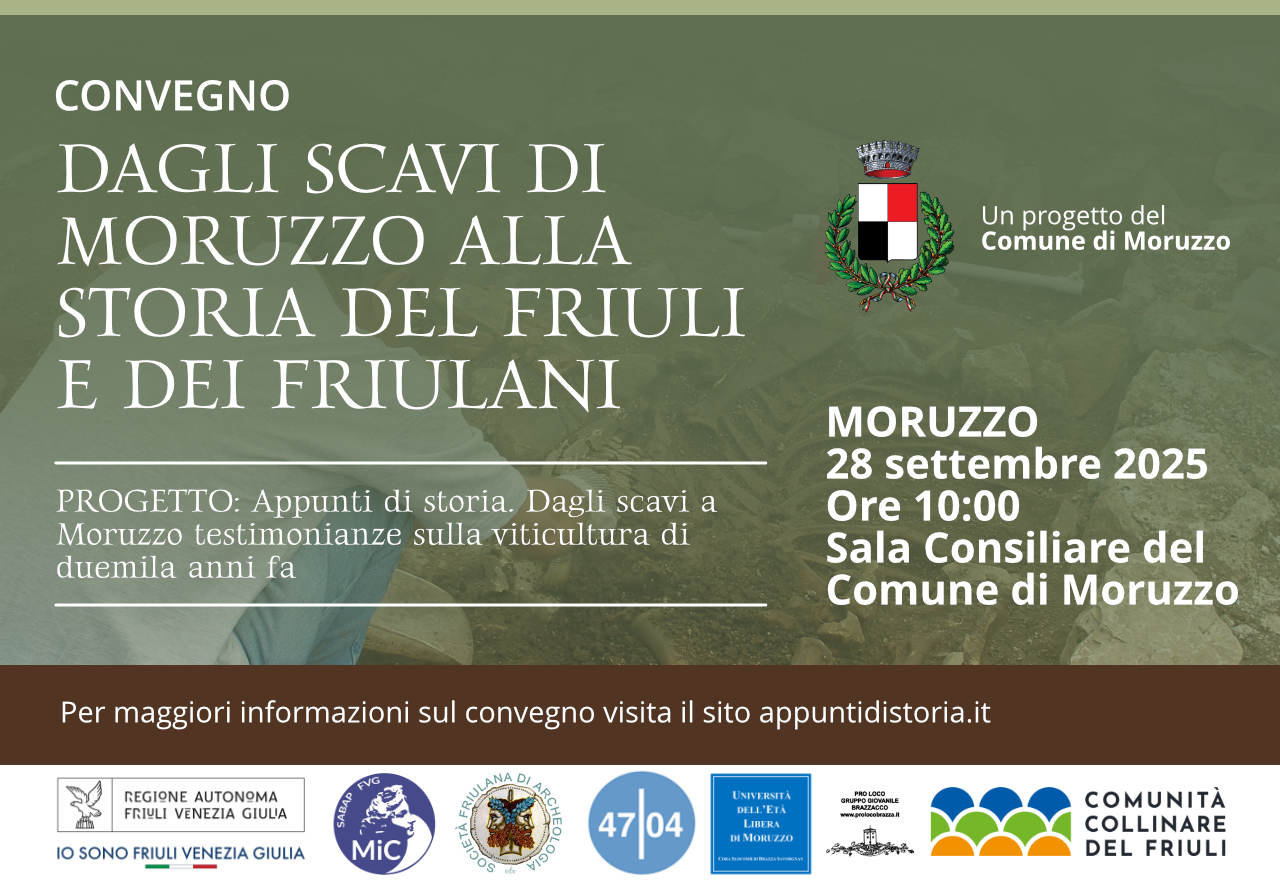 Convegno “Dagli scavi di Muris di Moruzzo pagine di storia del Friuli e dei Friulani”